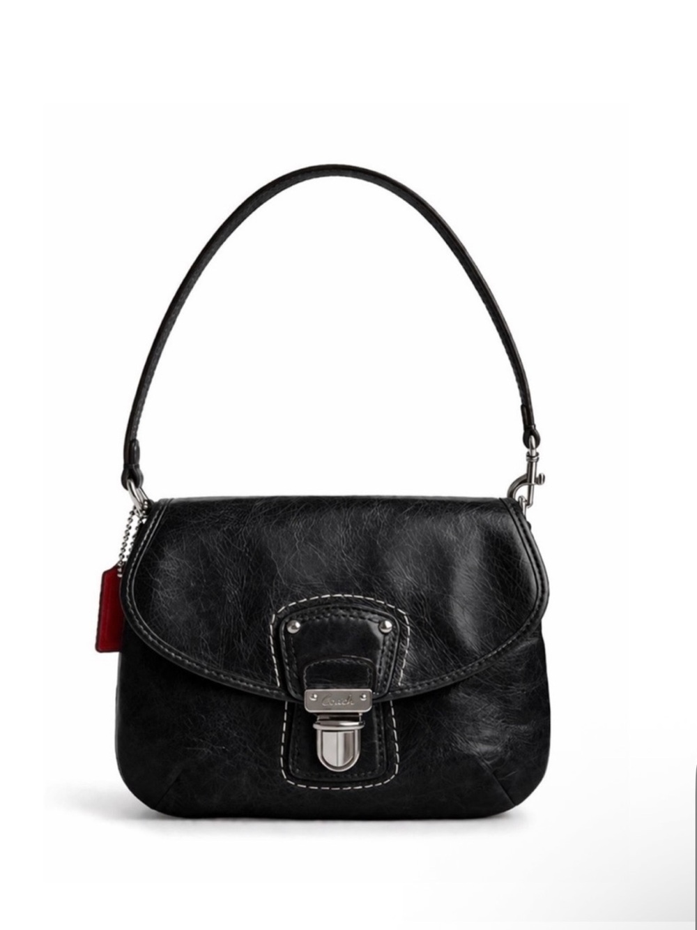 Coach Poppy Distressed Italian Leather Mini Bag